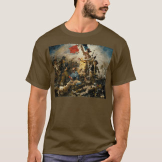 Eugne Delacroix Liberty Leading the People Pixelat T-shirt