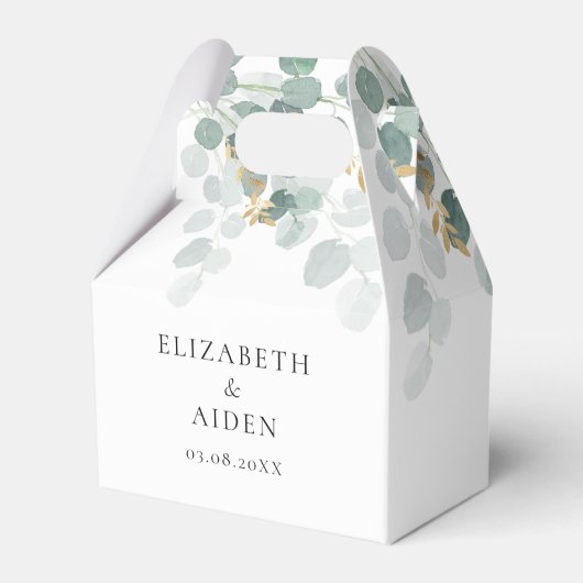 Eukalyptus Wedding Box    Bedankdoosjes (Voorkant Zijde)