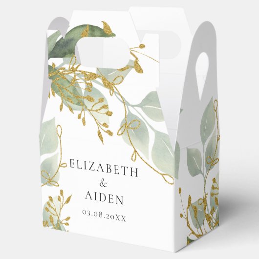 Eukalyptus Wedding Box Bedankdoosjes (Geopend)