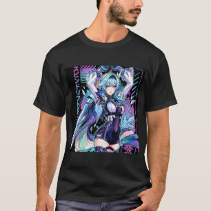 Eula Lawrence Cryo Knight Vaporwave Synthwave Esth T-shirt