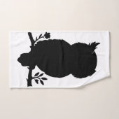 Eule - Scherenschnitt Bad Handdoek (Handdoek)