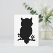 Eule - Scherenschnitt Briefkaart (Staand voorkant)