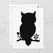 Eule - Scherenschnitt Briefkaart (Voorkant / Achterkant)