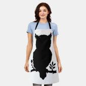 Eule - Scherenschnitt Schort (Gedragen)