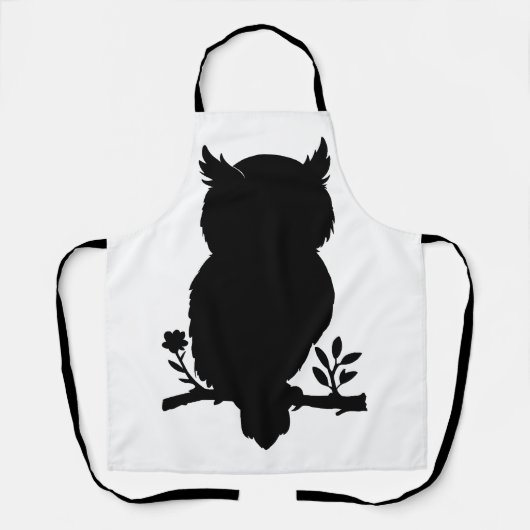 Eule - Scherenschnitt Schort (Voorkant)