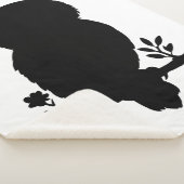 Eule - Scherenschnitt Sherpa Deken (3/4)