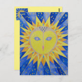 Eule Sun Owl Briefkaart (Voorkant / Achterkant)