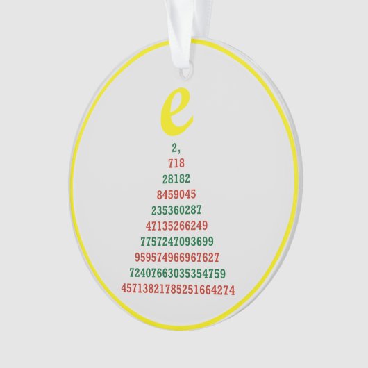 Euler kerstboom ornament (voorkant)