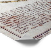 Euler Wereldkaart Poster (Hoek)