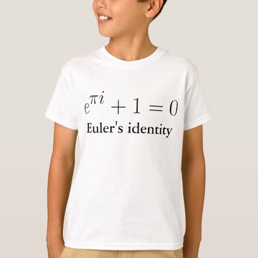 Euler's identiteit t-shirt (Voorkant)