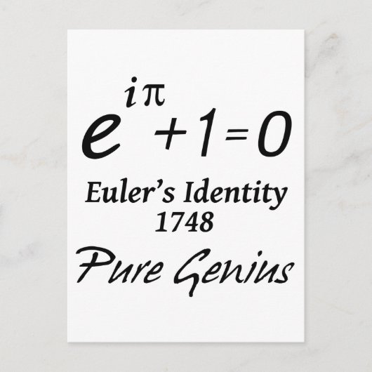 Euler's Identity Briefkaart (Voorkant)