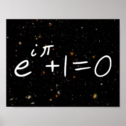 Euler's Identity Deep Field Galaxies Poster (Voorkant)