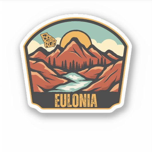 Eulonia, Georgia Sticker (Voorkant)