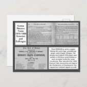 Eunice Newton Foote Climate Change Scientist Briefkaart (Voorkant / Achterkant)