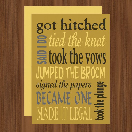 Euphemisms Funny Wedding Party Uitnodiging