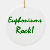 Euphonium afspelen keramisch ornament (Achterkant)