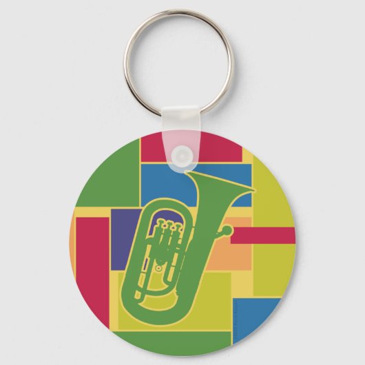 Euphonium Colorblock Sleutelhanger (Voorkant)