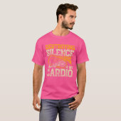 Euphonium Destroying Silence Is Cardio funny T-shirt (Voorkant volledig)