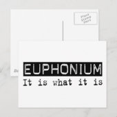 euphonium is briefkaart (Voorkant / Achterkant)