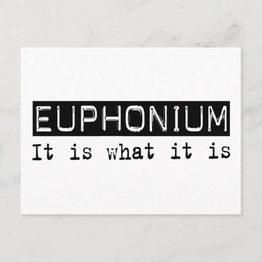 euphonium is briefkaart (Voorkant)