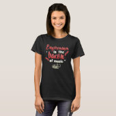 Euphonium is het spek van muziek Euphonium Wind In T-shirt (Voorkant volledig)