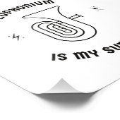 Euphonium is my superpower foto afdruk (Hoek)