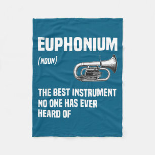 Euphonium Koperen Instrument Marching Band Kunstwe Fleece Deken