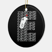 Euphonium Letter E Keramisch Ornament (Links)