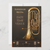 Euphonium-messing-instrument Overweging Kaart (Voorkant)