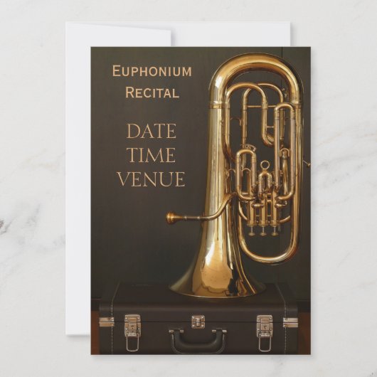 Euphonium-messing-instrument Overweging Kaart (Voorkant)