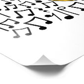 Euphonium Musical Notes Messing Musicus Foto Afdruk (Hoek)