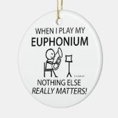 Euphonium niets anders keramisch ornament (Links)