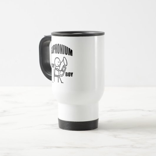 Euphonium Play Boy Travel Mug (Devant gauche)