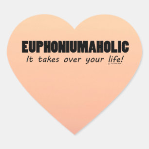 Euphoniumafolic Life Heart Sticker