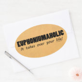 Euphoniumafolic Life Oval Sticker (Envelop)