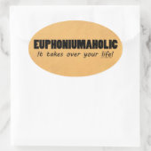Euphoniumafolic Life Oval Sticker (Tas)