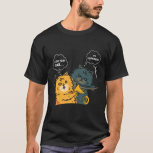 Euphoniumkat slaat op Euphonium T-shirt