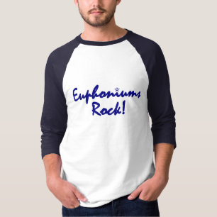 Euphoniums Rock - Blue Lettering T-shirt