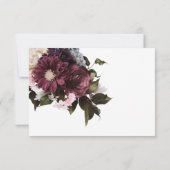 Euphoria Boho Bordeaux Rose Blanc Floral RSVP | (Dos)