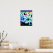 Euphorische Bloemen Poster (Keuken)