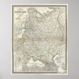 Eur Russland - Europa, Rusland Poster