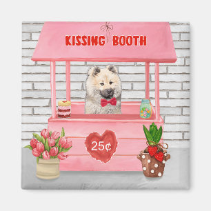 Eurasier Dog Valentijnsdag Kissing Booth Magneet