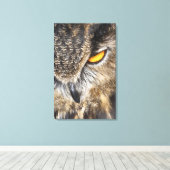 Euraziatische arend (Bubo bubo) Canvas Afdruk (Insitu (Houten vloer))