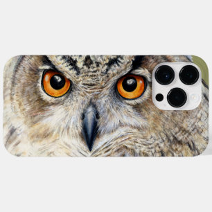 Euraziatische Eagle Owl fine art waterverf Case-Mate iPhone 14 Pro Max Hoesje