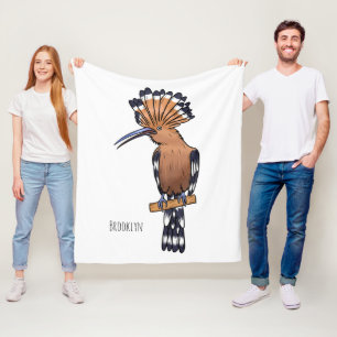 Euraziatische hop tekening illustratie  fleece deken