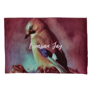 Euraziatische Jay (Garrulus glandarius) Kussensloop