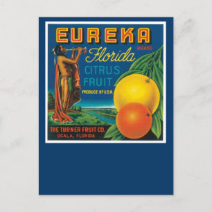 Eureka Brand Florida Citrus Fruit Briefkaart