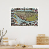 Eureka, CA Panoramic Map - 1902 Poster (Keuken)