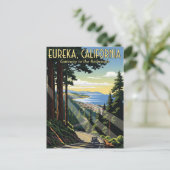 Eureka California Reizen Briefkaart (Staand voorkant)