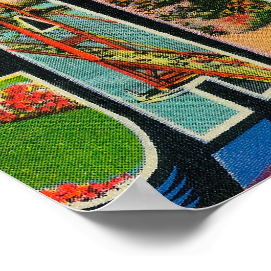 Eureka, Californië - grote letterscènes Poster (Hoek)